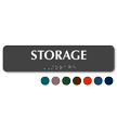 Braille Tactile Touch Storage Sign