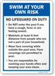 Swim At Your Own Risk with Social Distancing Rules