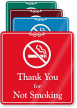 Thank You For Not Smoking Sign