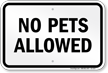 Utah No Pets Allowed Sign