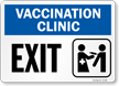 Vaccination Clinic Exit Sign