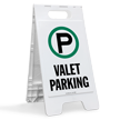 VALET PARKING Free Standing Sign