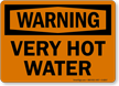 Warning Very Hot Water Sign