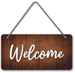 Welcome Wood Sign