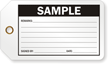 Sample Production Control Tag