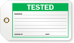 Tested Production Control Tag