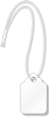 White Merchandise Tag (with strings)