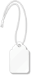 White Merchandise Tag (with strings)