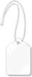 White Merchandise Tag (with strings)