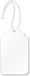 White Merchandise Tag (with strings)