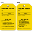 Bilingual Barricade Tape Tag