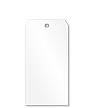 Blank Tear Proof White Plastic Tag