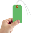 Dark Green Cardstock Tags (with wires)