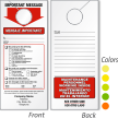 Custom 2 Sided Bilingual Maintenance Door Hanger