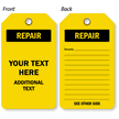 Customizable Repair Tag