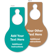 Custom Text Pear Shaped Door Hang Tag