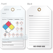 Danger or Warning GHS and NFPA Self Laminating Tag