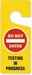 Do Not Enter Door Hanging Tag