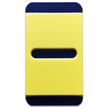 Horizontal Mounting Plastic Engraved Pole Marker Character, Black on Yellow, " "