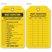 Inspect Unit Carefully Hoist Inspection Tag