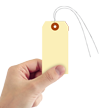 Manila 10 point Cardstock Tags (with pre attached wires)