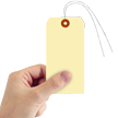Manila 10 point Cardstock Tags (with pre attached wires)
