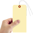 Manila 15 point Cardstock Tag (pre attached wires)