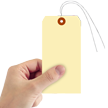 Manila 13 point Cardstock Tags (with pre attached wires)