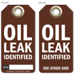 Oil Leak Identified Tag