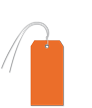 Tear Proof Orange Blank Plastic Tag With Wire