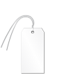 Tear Proof White Blank Plastic Tag With Wire