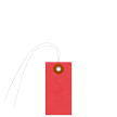 Tyvek Red Shipping Tag With Wire And Metal Eyelet