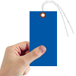 Blue Tyvek Shipping Tags (with pre attached wires)