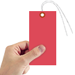 Red Tyvek Shipping Tags (with pre attached wires)