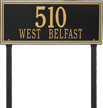 Double Line Estate Lawn Plaque, Two Lines