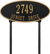 Madison Oval Standard Lawn Plaque, Two Lines