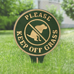 Please Keep Off Grass No Dog Poop Lawn Stake Sign