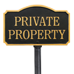 Private Property GardenBoss Plaque With Lawn Stake