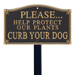 Help Protect Plants Statement Lawn Plaque