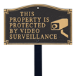 Video Surveillance Statement Lawn Plaque