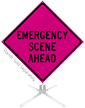 Emergency Scene Ahead Roll Up Sign