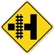 Highway Light Rail Transit Grade Crossing (Symbol) Sign