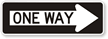 One Arrow One Way (Symbol) Traffic Sign