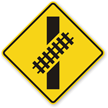 Skewed Crossing Symbol   Traffic Sign