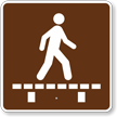 Walk on Boardwalk, MUTCD Campground Guide Sign