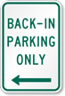 Back in Parking Only