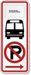 No Parking Bus Stop (With Pictograph)