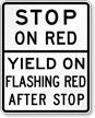 Stop on Red, Yield on Flashing Red After Stop