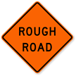 Rough Road   Road Warning Sign