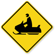 Snowmobile Symbol   Traffic Sign